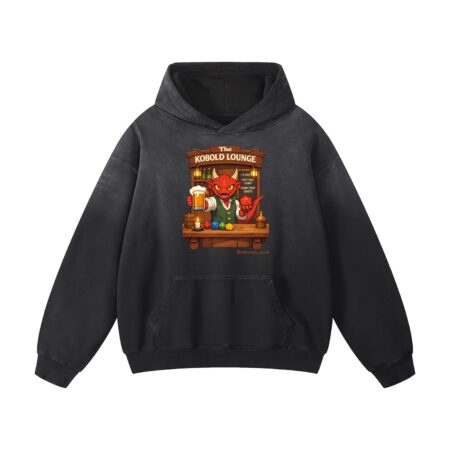 The Kobold Lounge - Heavyweight Sunfade Oversized Hoodie